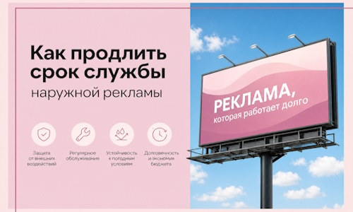 Как продлить срок службы наружной рекламы в  Большой Камне