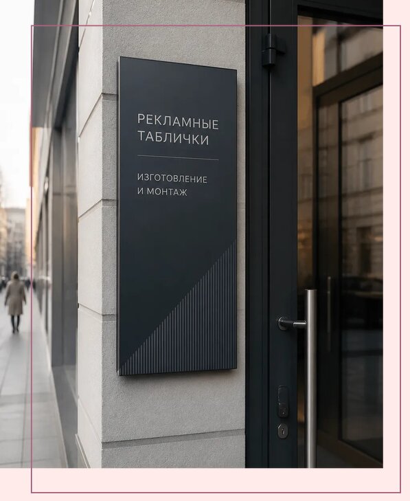 Рекламные таблички в Большой Камне по цене от 4563 р. | Аванза-Бль