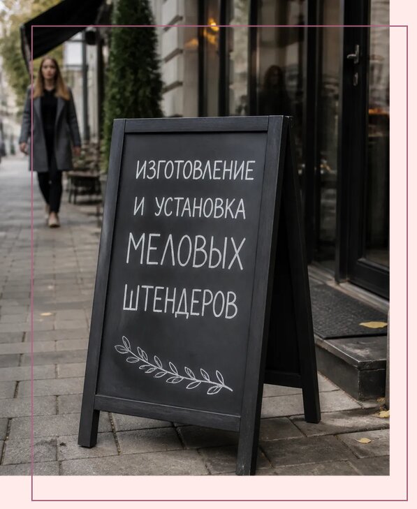 Меловые штендеры в Большой Камне по цене от 6592 р. | Аванза-Бль